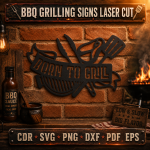 BBQ Grilling Quotes SVG, Funny Grill Master Signs, Backyard Patio Decor, Laser Cut File Bundle - Image 4
