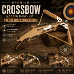 Wooden Crossbow DIY Model Kit SVG | Laser Cut Files | CNC DXF EPS AI PDF | Plywood Craft Template | Digital Download