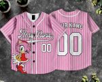 Army Rose Custom Kids and Youth Baseball Jersey, SN Character Baseball Jersey, Summer Vacation