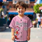 Army Rose Custom Kids and Youth Baseball Jersey, SN Character Baseball Jersey, Summer Vacation - Image 2