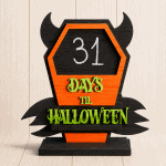 Halloween Countdown Calendar SVG | Pumpkin Countdown Sign SVG | Interchangeable Number Blocks | Laser Cut File | Glowforge SVG | Halloween Decor | Digital Download - Image 2