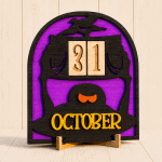 Halloween Countdown Calendar SVG | Pumpkin Countdown Sign SVG | Interchangeable Number Blocks | Laser Cut File | Glowforge SVG | Halloween Decor | Digital Download - Image 6