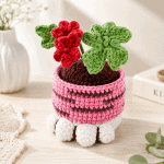 Oxalis Cat Leg Pot Crochet Pattern PDF, Amigurumi Flower Pot Pattern, Handmade Plant Pot Cover, Crochet Home Decor, Instant Download - Image 3