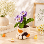 Pansy Cat Leg Pot Crochet Pattern PDF, Flower Pot Crochet Pattern, Cat Paw Planter Cover, Amigurumi Plant Pot, Instant Download - Image 5