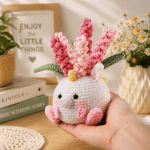 Crochet Bunny Flower Pot PDF Pattern, Amigurumi Bunny Crochet Pattern, Floral Bunny Plush Tutorial, Easter Crochet DIY, Instant Download - Image 2