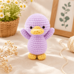 Cute Duck Crochet Pattern PDF, Baby Duck Amigurumi Tutorial, Easter Duck Plush Pattern, Kawaii Animal Crochet Pattern, Digital Download - Image 5