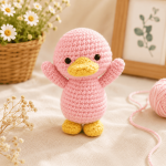 Cute Duck Crochet Pattern PDF, Baby Duck Amigurumi Tutorial, Easter Duck Plush Pattern, Kawaii Animal Crochet Pattern, Digital Download - Image 3