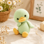 Cute Duck Crochet Pattern PDF, Baby Duck Amigurumi Tutorial, Easter Duck Plush Pattern, Kawaii Animal Crochet Pattern, Digital Download - Image 6