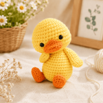 Cute Duck Crochet Pattern PDF, Baby Duck Amigurumi Tutorial, Easter Duck Plush Pattern, Kawaii Animal Crochet Pattern, Digital Download - Image 2