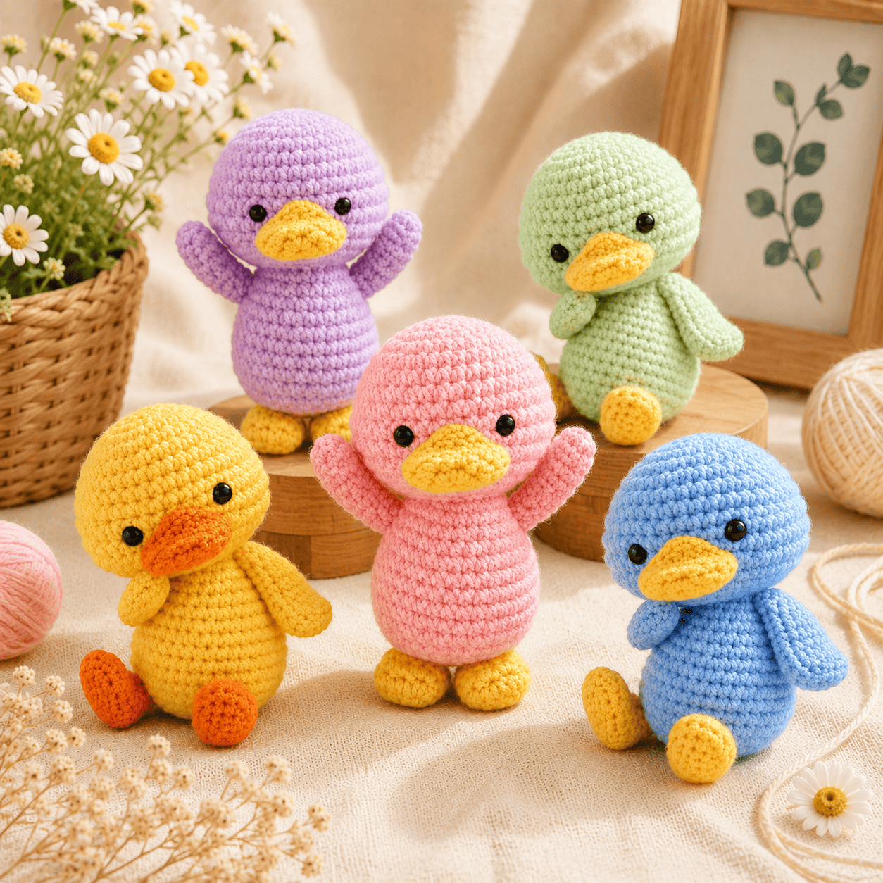 ChatGPT Image Jul 11, 2026, 08_42_43 PM Cute Duck Crochet Pattern PDF, Baby Duck Amigurumi Tutorial, Easter Duck Plush Pattern, Kawaii Animal Crochet Pattern, Digital Download - Image 1