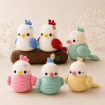 Cute Bird Crochet Pattern PDF, Kawaii Bird Amigurumi Tutorial, Little Bird Plush Pattern, Animal Crochet Pattern, Digital Download