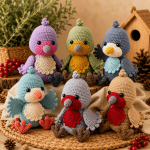 Robin Bird Amigurumi Crochet Pattern PDF, Cute Bird Plush Tutorial, Crochet Animal Pattern, Woodland Bird Toy DIY, Digital Download