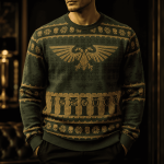 Sci-Fi Empire Inspired Ugly Christmas Sweater, Gamer Holiday Sweatshirt Gift