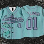 Custom James Sullivan Kids and Youth Baseball Jersey, DN Monster INC Team Baseball Jersey, Summer Vacation