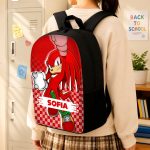 Custom Name Knuckles School Backpack, Personalized SN Characters School Bag, DN Back to School Gift 4516864438 - Image 11