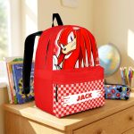 Custom Name Knuckles School Backpack, Personalized SN Characters School Bag, DN Back to School Gift 4516864438 - Image 4