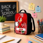 Custom Name Knuckles School Backpack, Personalized SN Characters School Bag, DN Back to School Gift 4516864438 - Image 7