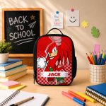 Custom Name Knuckles School Backpack, Personalized SN Characters School Bag, DN Back to School Gift 4516864438 - Image 9
