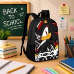 Custom Name Shadow School Backpack, Personalized SN Characters School Bag, DN Back to School Gift 4516851536 - Image 13