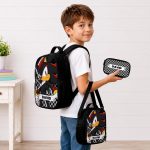 Custom Name Shadow School Backpack, Personalized SN Characters School Bag, DN Back to School Gift 4516851536 - Image 3