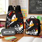 Custom Name Shadow School Kids Backpack, Personalized SN Characters School Bag, DN Back to School Gift 4524432931 - Image 2