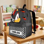Custom Name Shadow School Kids Backpack, Personalized SN Characters School Bag, DN Back to School Gift 4524432931 - Image 6