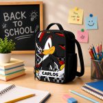 Custom Name Shadow School Kids Backpack, Personalized SN Characters School Bag, DN Back to School Gift 4524432931 - Image 8