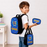 Custom Name SN School Backpack, Personalized SN Characters School Bag, DN Back to School Gift 4521202985 - Image 3