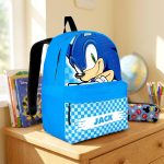 Custom Name SN School Backpack, Personalized SN Characters School Bag, DN Back to School Gift 4516863946 - Image 4