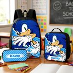 Custom Name SN School Backpack, Personalized SN Characters School Bag, DN Back to School Gift 4516863946 - Image 5