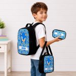 Custom Name SN School Backpack Set, Personalized SN Characters School Bag, DN Back to School Gift 4519517120 - Image 2