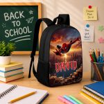 Custom Spiderman Backpack With Name, Superhero School Set For Boys, Back To School Gift 4521202331 - Image 8