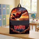 Custom Spiderman Backpack With Name, Superhero School Set For Boys, Back To School Gift 4521202331 - Image 9