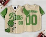 Custom Toy Story Rex Kids and Youth Baseball Jersey, Pixar Toy Story Baseball Jersey, Summer Vacation