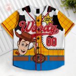 Custom Toy Story Woody Kids and Youth Baseball Jersey, Aldult Unisex Varsity Baseball Jersey, Summer Vacation - Image 3