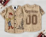 Custom Woody Baseball Jersey, Personalized Toy Story Baseball Shirt, Summer Vacation - Image 2