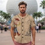 Custom Woody Baseball Jersey, Personalized Toy Story Baseball Shirt, Summer Vacation - Image 6