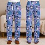 Eeyore Emotions Unisex Satin Pajamas, DN Cute Eeyore Pajamas, Long Sleeve And Short Styles - Image 9