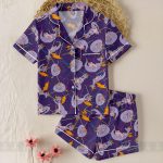 Figment Dragon Unisex Satin Pajamas Set, One Little Spark Pajamas, Long Sleeve And Short Styles
