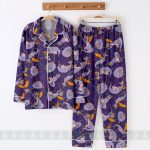 Figment Dragon Unisex Satin Pajamas Set, One Little Spark Pajamas, Long Sleeve And Short Styles - Image 6