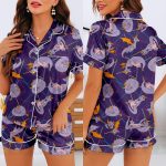 Figment Dragon Unisex Satin Pajamas Set, One Little Spark Pajamas, Long Sleeve And Short Styles - Image 9