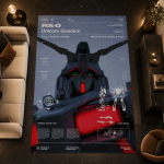Futuristic Mecha Robot Area Rug Sci Fi Home Decor Contemporary Area Rug Non-Slip Carpet for Bedroom Living Room - Image 2