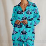 Hades Hercules Unisex Satin Pajamas Set, Spooky Season Pajamas , Long Sleeve And Short Styles - Image 6