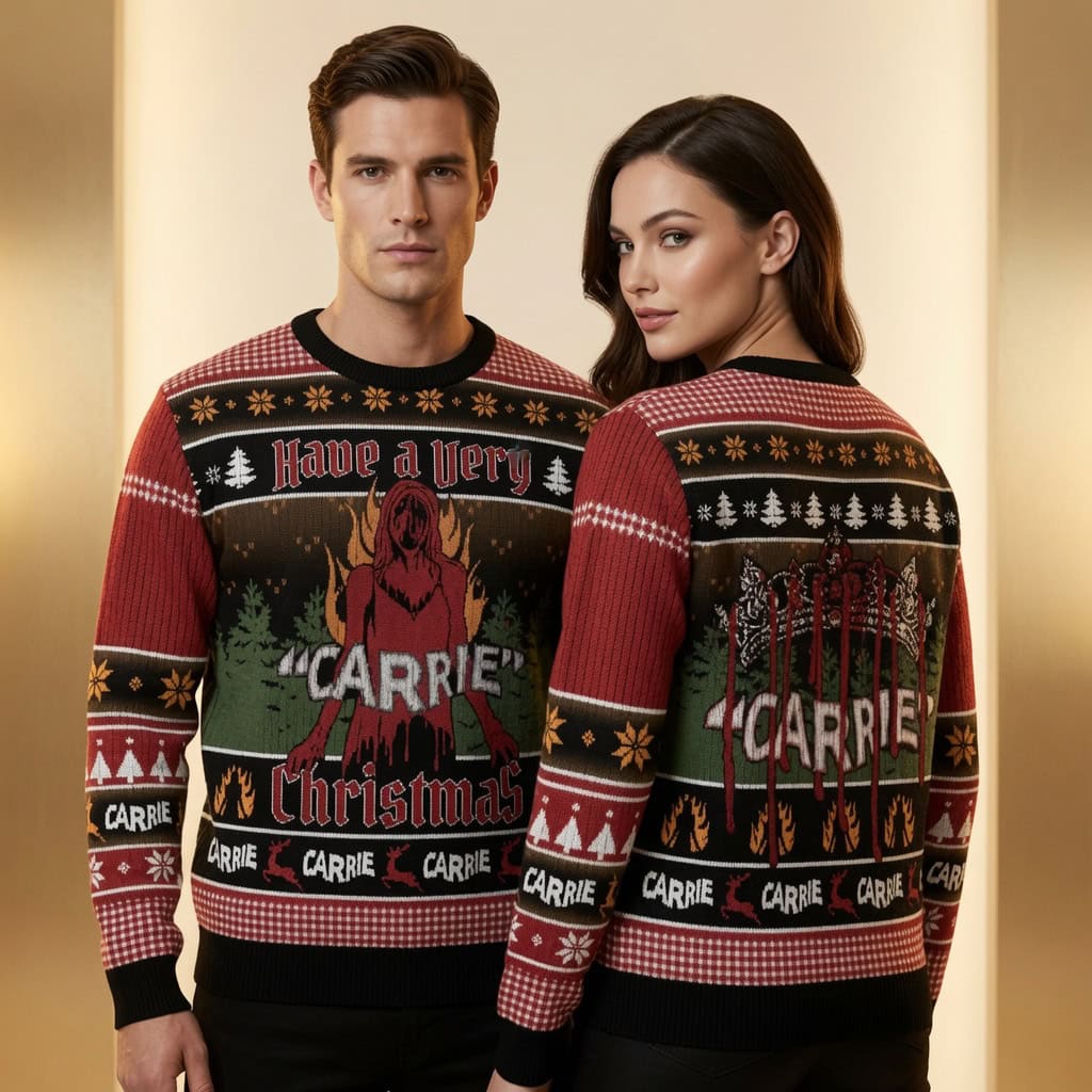 Have A Very Prom Queen Horror Ugly Christmas Sweater, Xmas Sweatshirt
