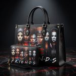 Horror Friends Female Killer Handbags With Matching Wallets - Women Leather Bag - Purse And Wallet Set