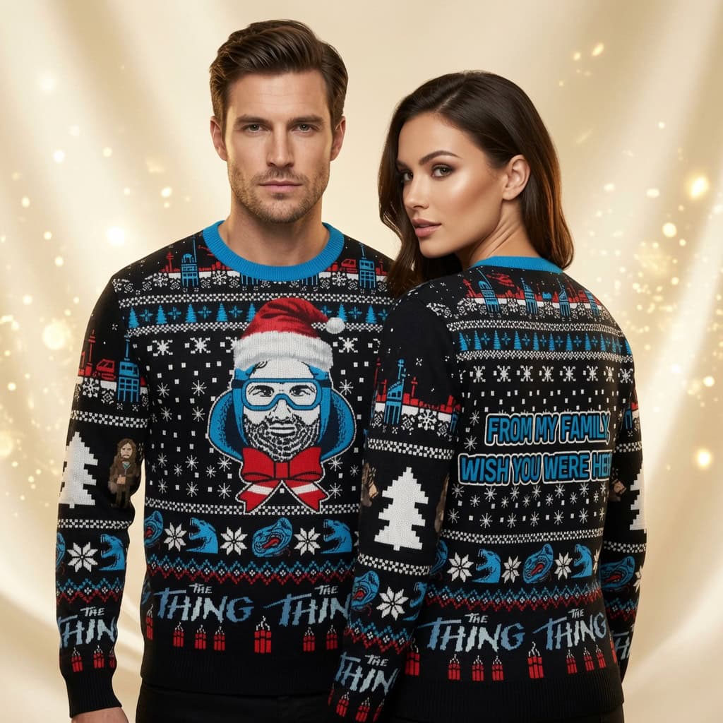 Horror Villains Mystery Van Tree Ugly Christmas Sweater, Xmas Sweatshirt Horror Villains Mystery Van Tree Ugly Christmas Sweater, Xmas Sweatshirt - Image 1