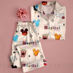 Magical Place DN Snack Unisex Satin Pajamas, DN Snack Pajamas, Long Sleeve And Short Styles - Image 3
