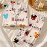 Magical Place DN Snack Unisex Satin Pajamas, DN Snack Pajamas, Long Sleeve And Short Styles - Image 4