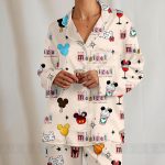 Magical Place DN Snack Unisex Satin Pajamas, DN Snack Pajamas, Long Sleeve And Short Styles - Image 6