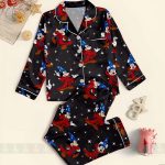 Mickey Fantasia 85th Unisex Satin Pajamas Set, Spooky Season Pajamas , Long Sleeve And Short Styles - Image 2